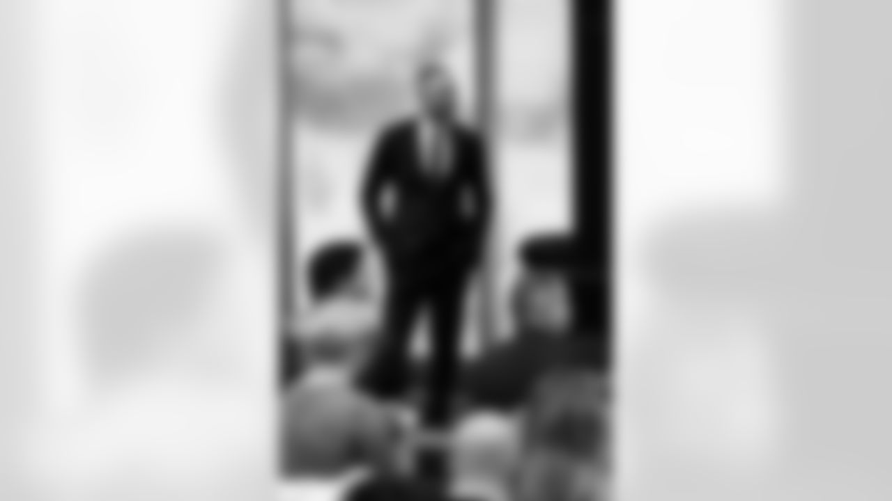 Joe Brady's Head Coach Introduction, January 29, 2026 at Buffalo Bills Training Center.