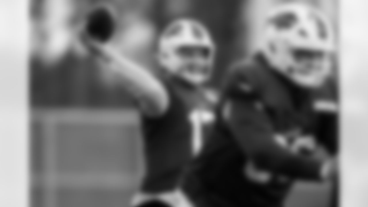 Josh Allen (17). Buffalo Bills Week 13 Wednesday Practice, November 27, 2024 at One Bills Drive.