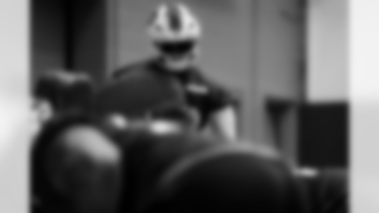 Larry Ogunjobi. Buffalo Bills Week 15 Practice, December 11, 2025 at Buffalo Bills Training Center.