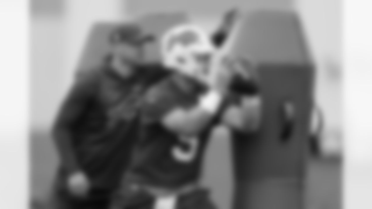 Kyle Allen (9), Joe Brady. Buffalo Bills Training Camp at One Bills Drive, August 17, 2023.