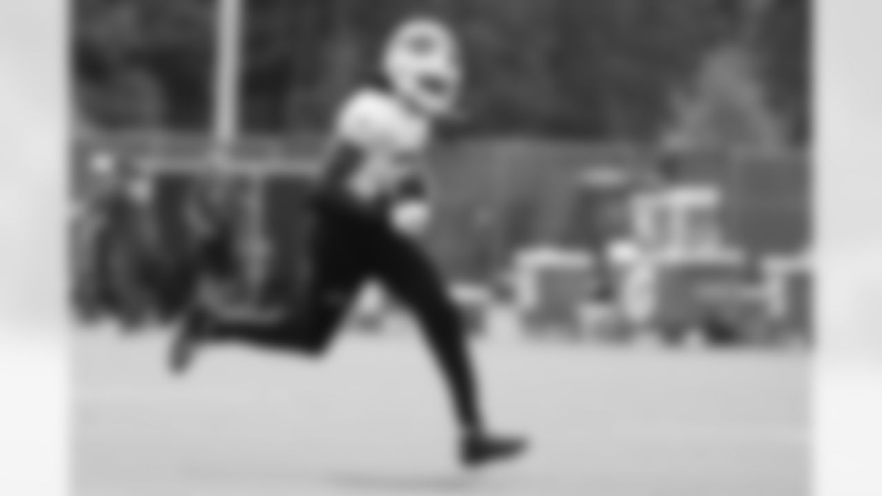 Deon Cain (32). Buffalo Bills Training Camp, August 13, 2025 at Buffalo Bills Training Facility.