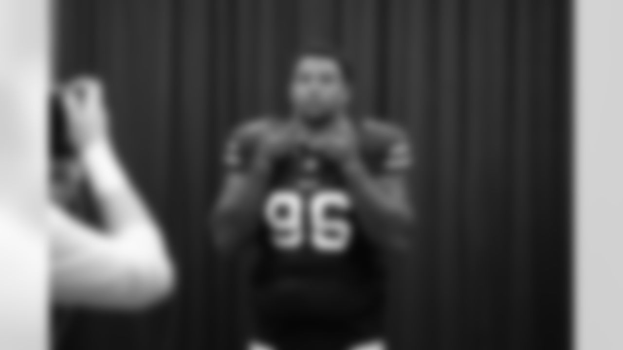 Deone Walker (96). Buffalo Bills Rookie Media Day, May 08, 2025 at the Buffalo Bills Training Center.