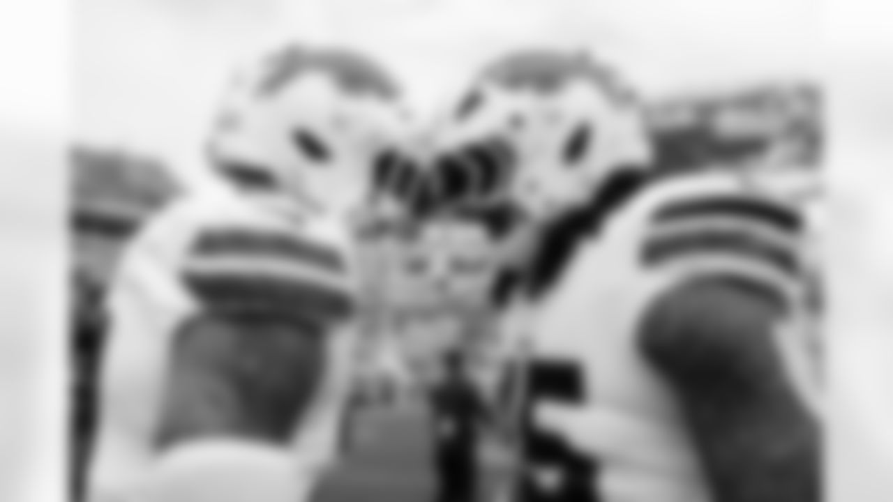 Shaq Thompson (45), Jordan Poyer (21). Buffalo Bills vs Jacksonville Jaguars, Wild Card Weekend, January 11, 2026 at EverBank Stadium.