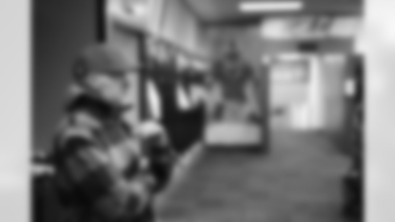 Buffalo Bills head coach Sean McDermott visits the locker room as he takes a long look around Highmark Stadium, January 03, 2026.