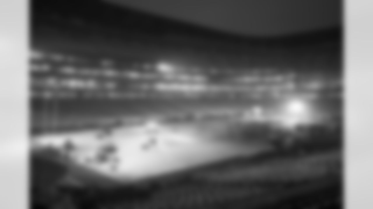 Crews lay the first sod at New Highmark Stadium, October 07, 2025.