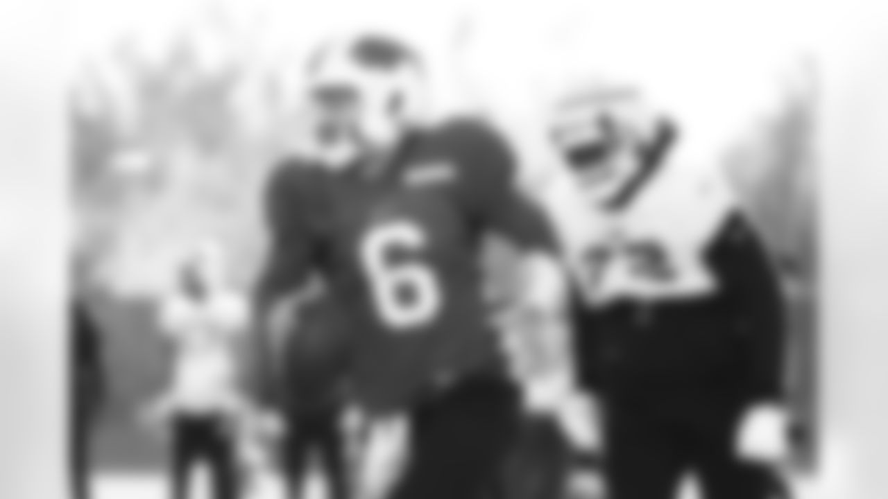 Shane Buechele (6). Buffalo Bills Week 9 Practice, October 29, 2025 at the Buffalo Bills Training Center.