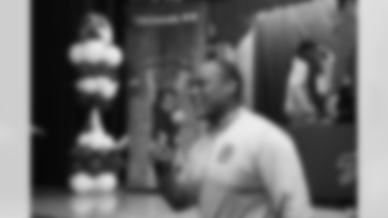 Billy Buffalo, DJ Milk, DJ Yes and Highmark host a Buffalo Bills pep rally for Heritage Heights Elementary students, November 14, 2025.