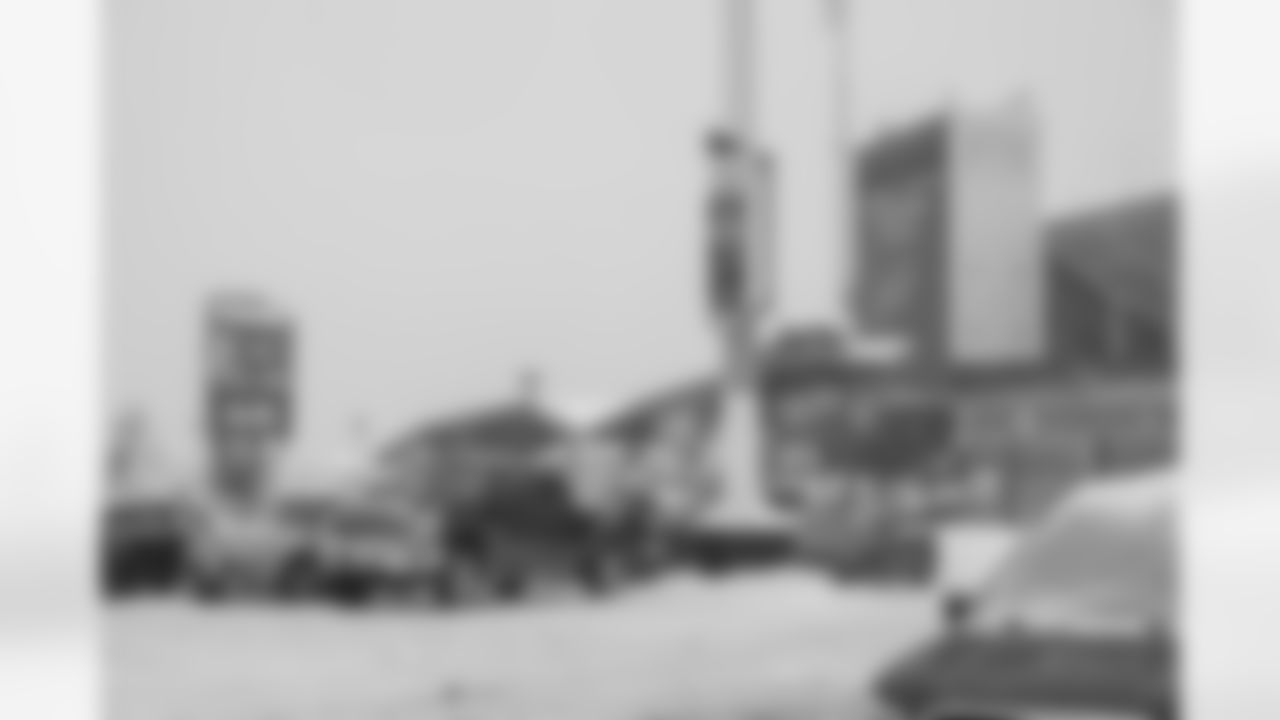 Snow removal at Highmark Stadium in preparation for a Divisional Round matchup against the Kansas City Chiefs, January 19, 2024.