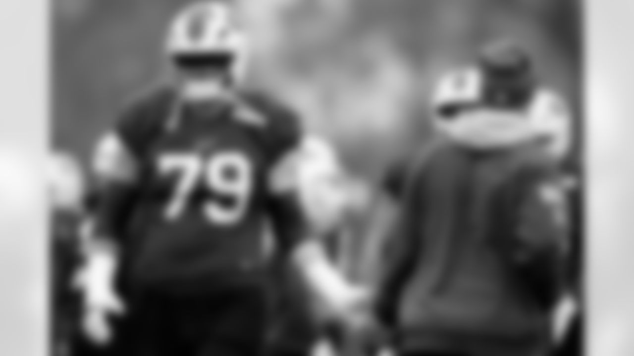 Spencer Brown (79). Buffalo Bills Week 10 Practice, November 05, 2025 at Buffalo Bills Training Center.