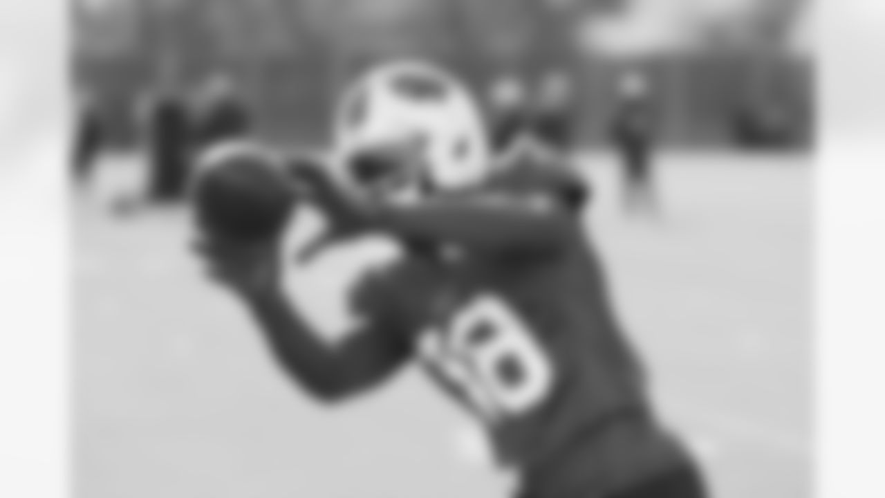 Elijah Moore (18). Buffalo Bills Week 9 Practice, October 29, 2025 at the Buffalo Bills Training Center.