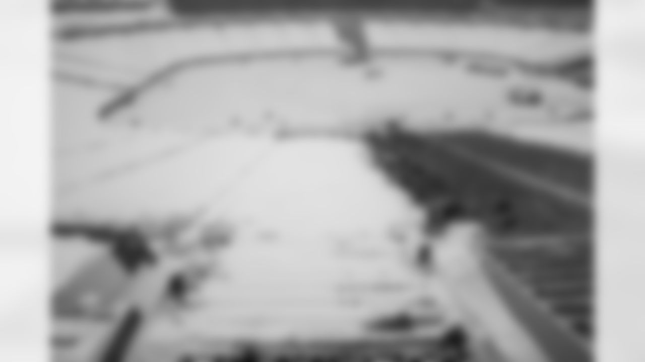 Snow removal at Highmark Stadium in preparation for a Divisional Round matchup against the Kansas City Chiefs, January 19, 2024.