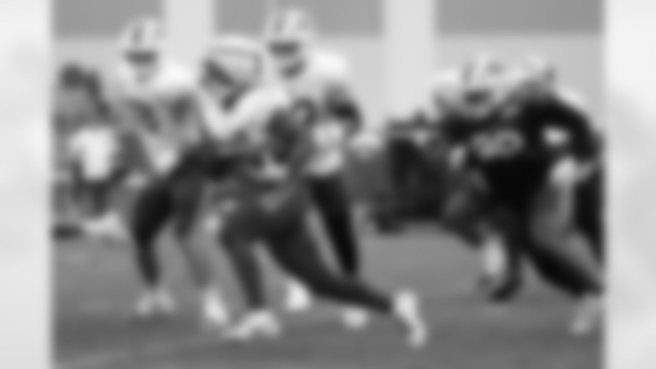 Ty Johnson (26). Buffalo Bills Training Camp, August 20, 2025 at Buffalo Bills Training Facility.