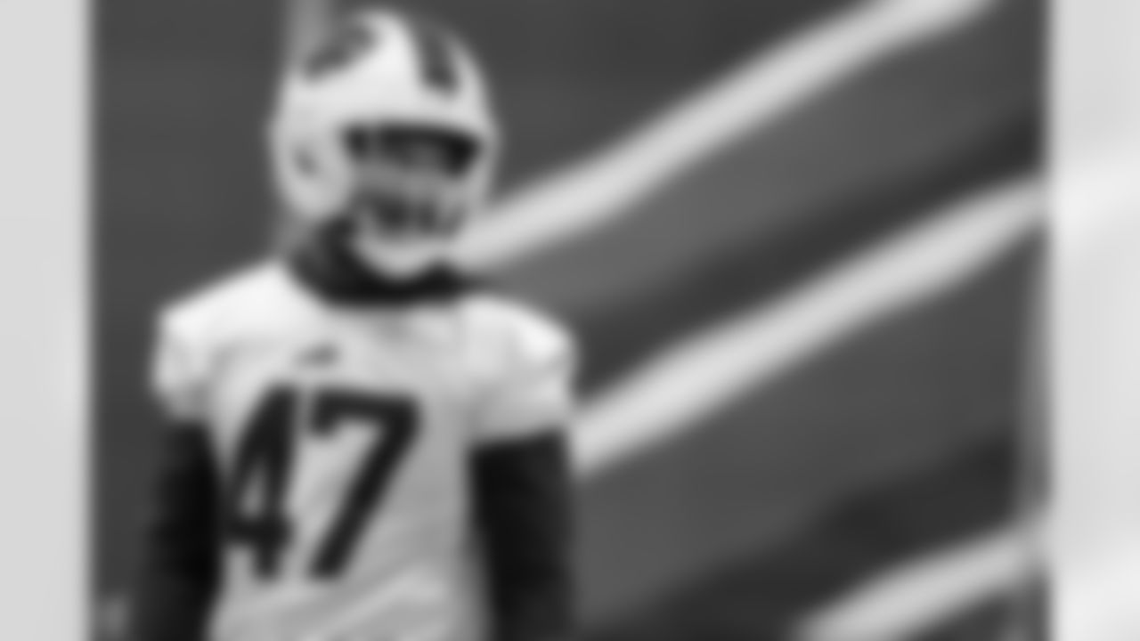 Christian Benford (47). Buffalo Bills Week 14 Practice, December 04, 2025 at Buffalo Bills Training Center.
