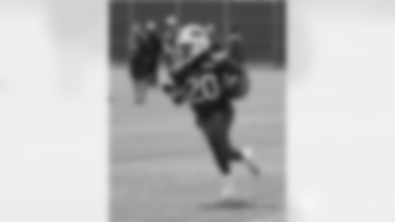 Frank Gore Jr (20). Buffalo Bills Mandatory Minicamp, June 11, 2025 at the Buffalo Bills Training Center.