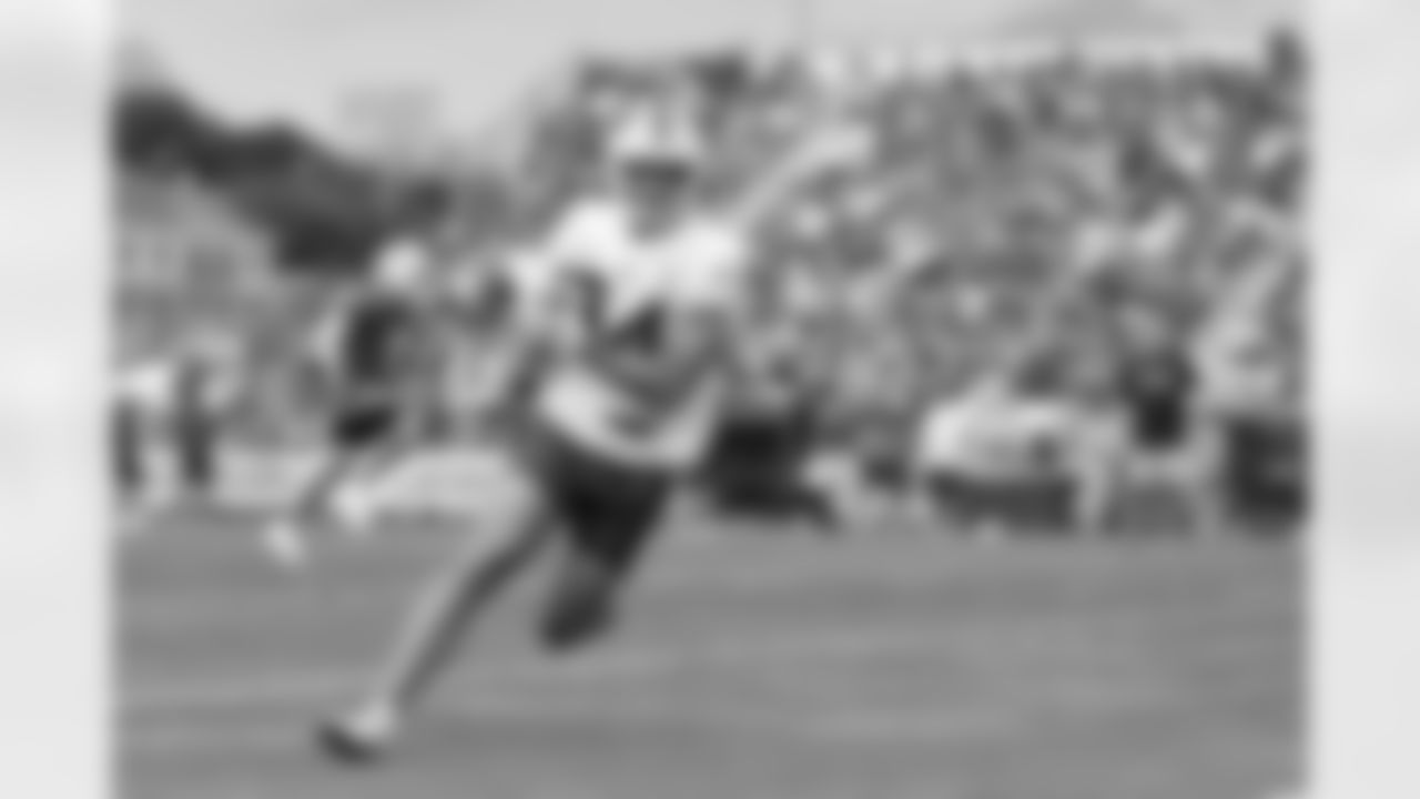 Zach Davidson (84).Buffalo Bills Training Camp, July 25, 2025 at St. John Fisher University.
