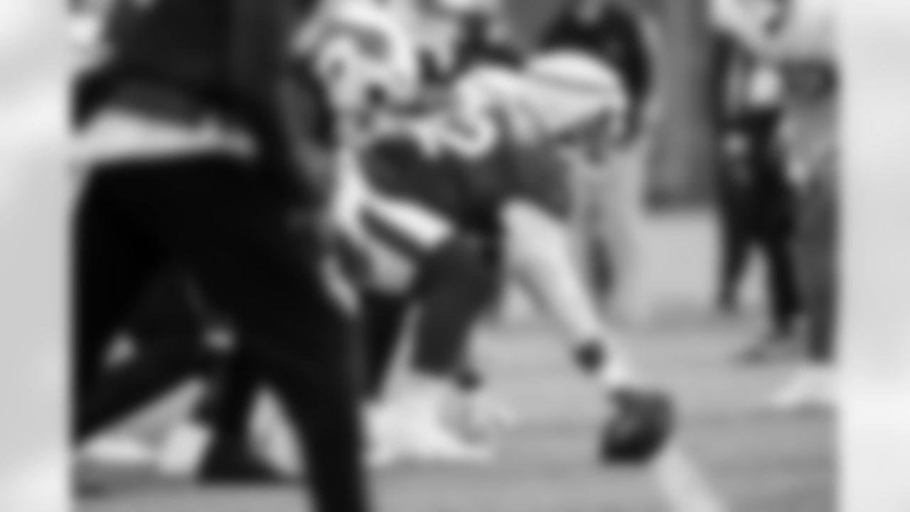Sedrick Van Pran-Granger (62). Buffalo Bills Week 13 Wednesday Practice, November 27, 2024 at One Bills Drive.