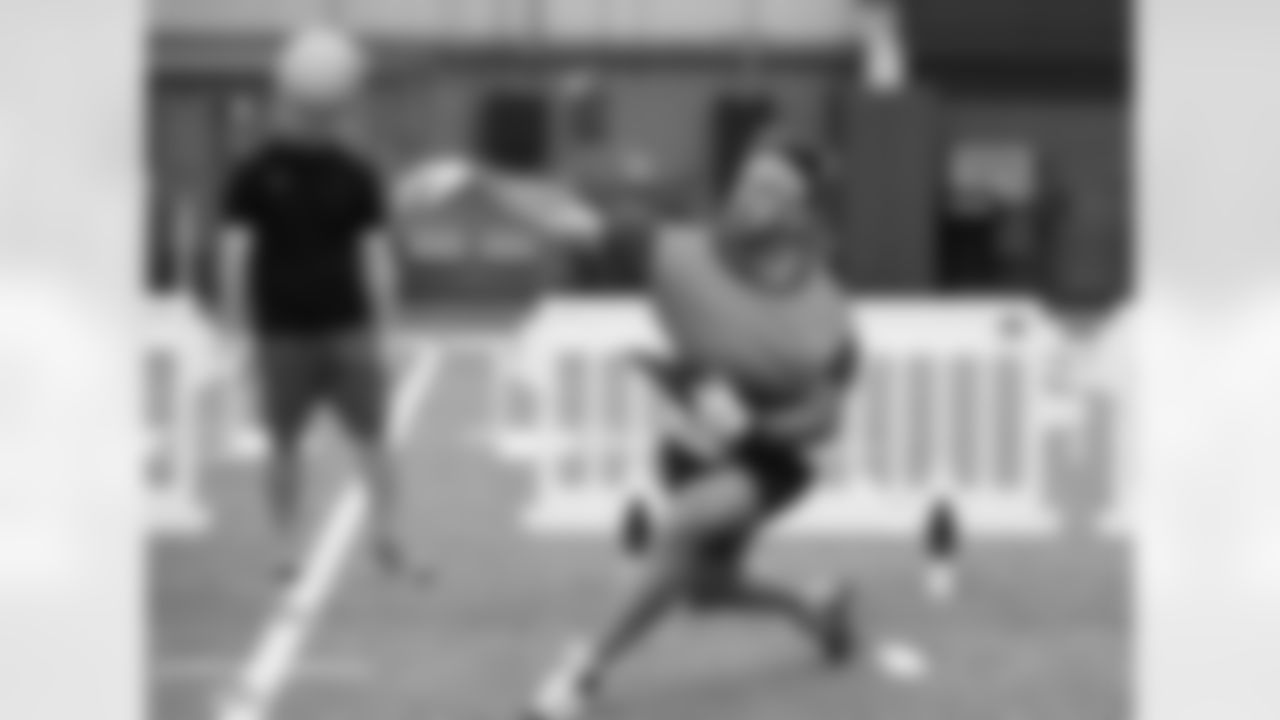 Zach Davidson. Buffalo Bills offseason workouts and dodgeball competition at One Bills Drive on May 15, 2024.