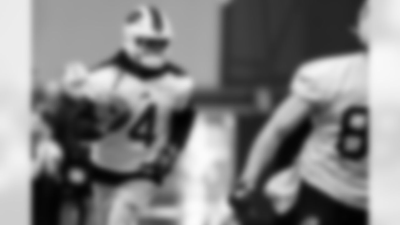 James Cook (4). Buffalo Bills Divisional Round Practice, January 14, 2026 at Buffalo Bills Training Center.