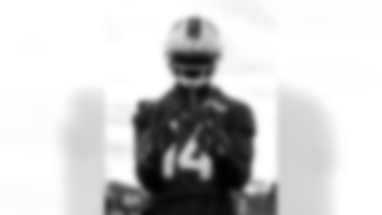 Tyrell Shavers (14). Buffalo Bills Week 10 Practice, November 06, 2025 at Buffalo Bills Training Center.