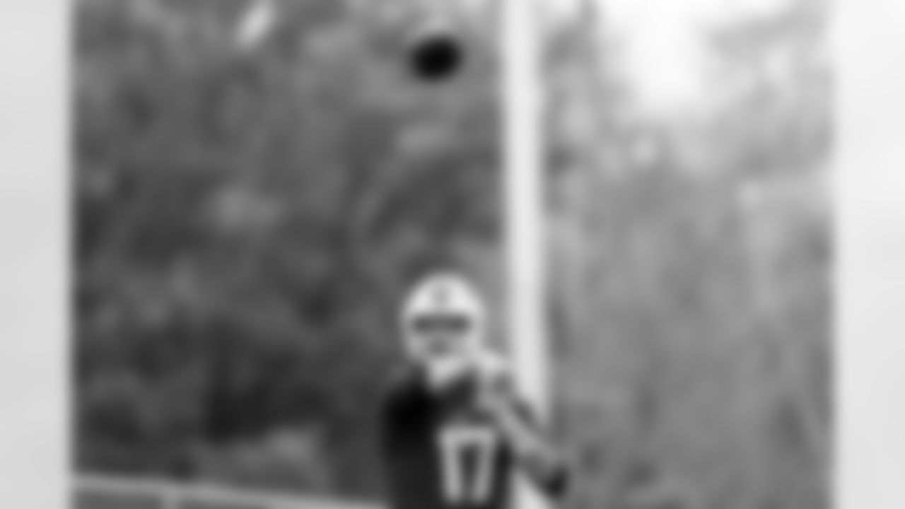 Josh Allen (17). Buffalo Bills Week 8 Practice, October 24, 2025 at Buffalo Bills Training Center.
