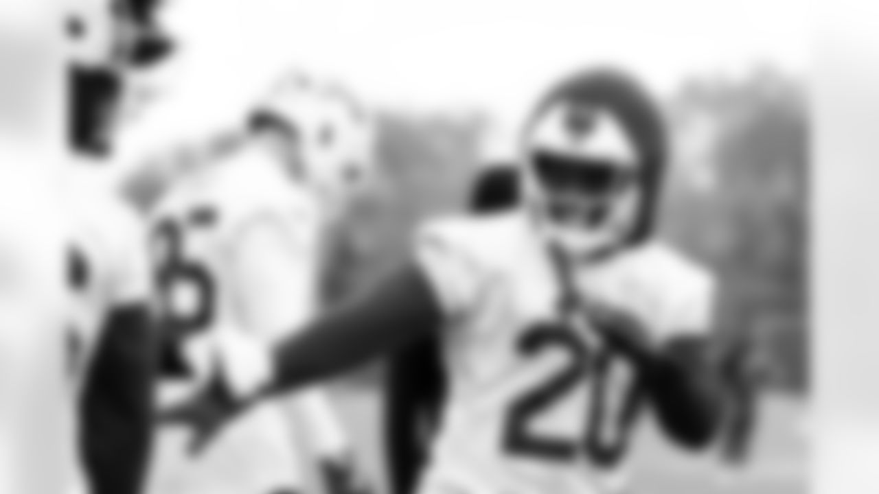 Frank Gore Jr. (20). Buffalo Bills Week 8 Practice, October 24, 2025 at Buffalo Bills Training Center.