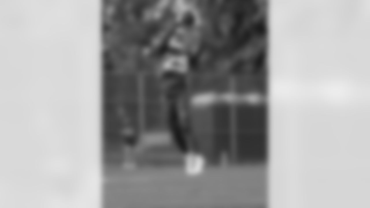 Brandon Codrington (29). Buffalo Bills Training Camp, August 13, 2025 at Buffalo Bills Training Facility.