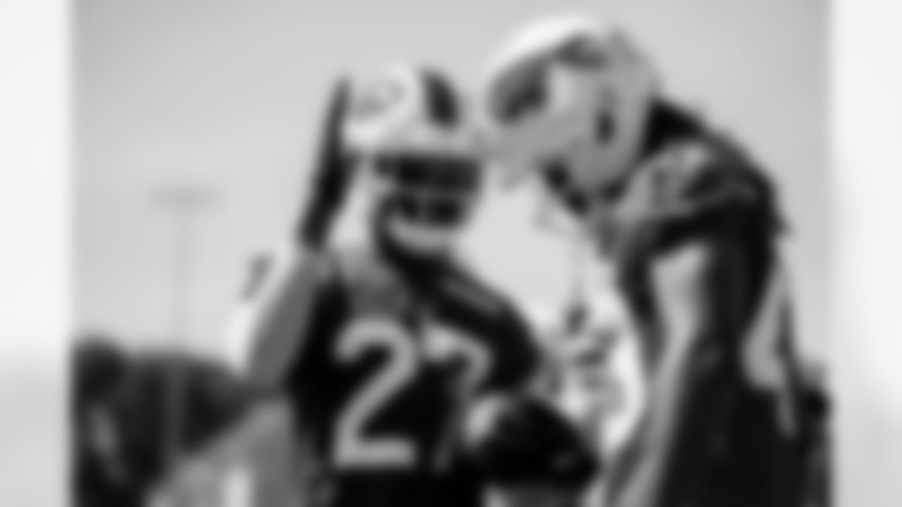 Tre'Davious White (27), Dorian Strong (43). Buffalo Bills Training Camp, July 24, 2025 at St. John Fisher University.