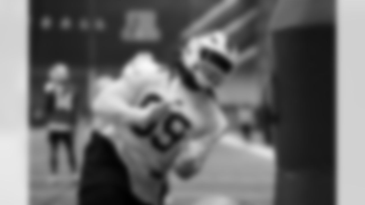 Larry Ogunjobi (99). Buffalo Bills Week 17 Practice, December 26, 2025 at Buffalo Bills Training Center.