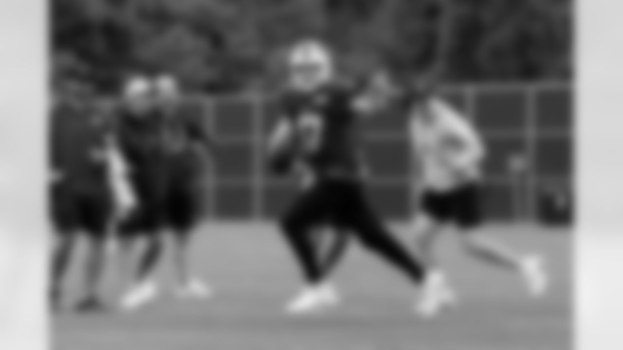 Josh Allen (17). Buffalo Bills Training Camp, August 20, 2025 at Buffalo Bills Training Facility.