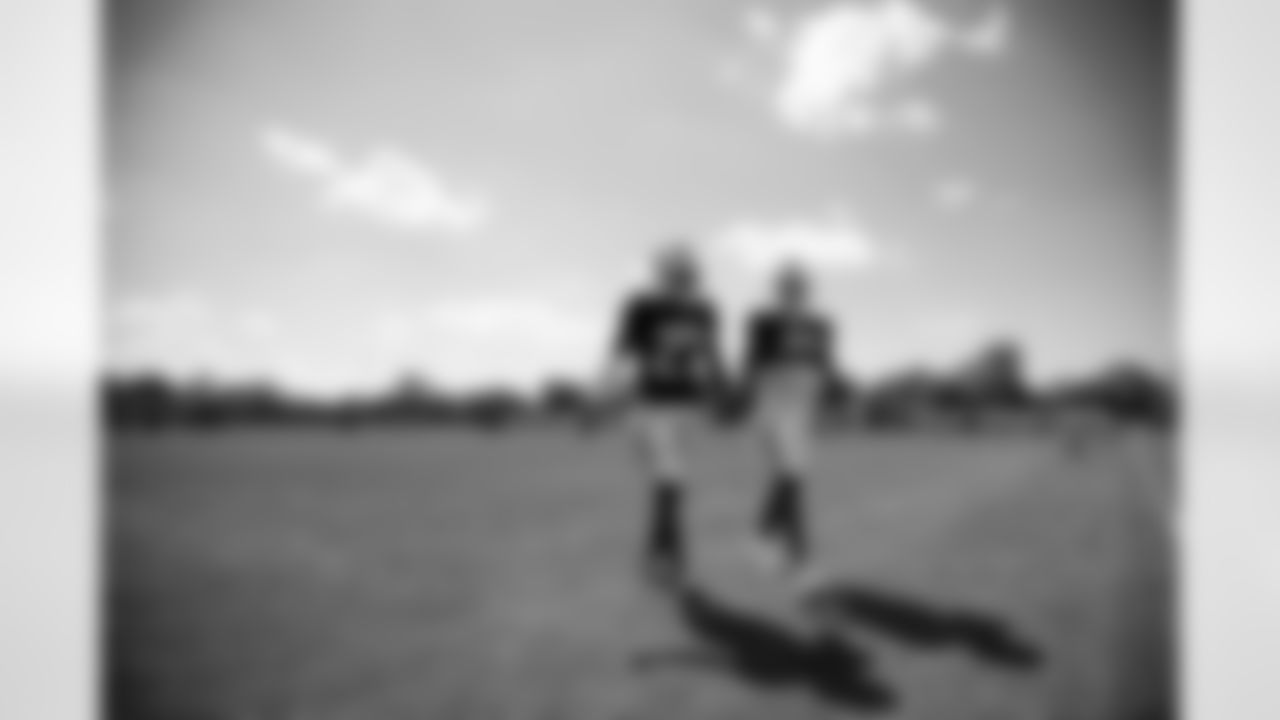 Tre'Davious White (27) and Dane Jackson (30). Buffalo Bills Week 1 practice, September 7, 2021. Photo by Ben Green