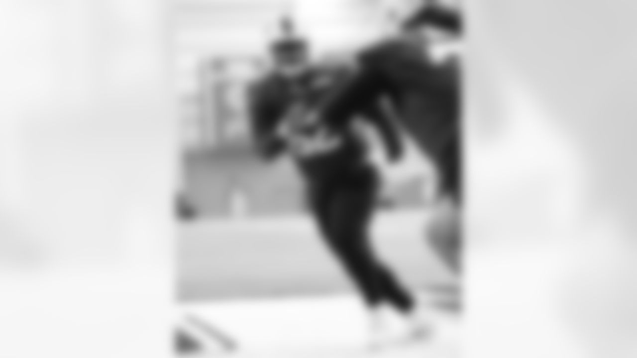 Sedrick Van Pran-Granger (62). Buffalo Bills Week 10 Practice, November 07, 2025 at the Buffalo Bills Training Center.