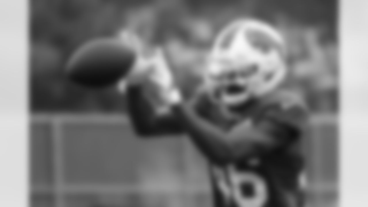 Ja'Marcus Ingram (46). Buffalo Bills Training Camp, August 20, 2025 at Buffalo Bills Training Facility.