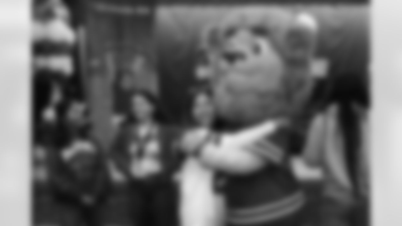 Billy Buffalo, DJ Milk, DJ Yes and Highmark host a Buffalo Bills pep rally for Heritage Heights Elementary students, November 14, 2025.