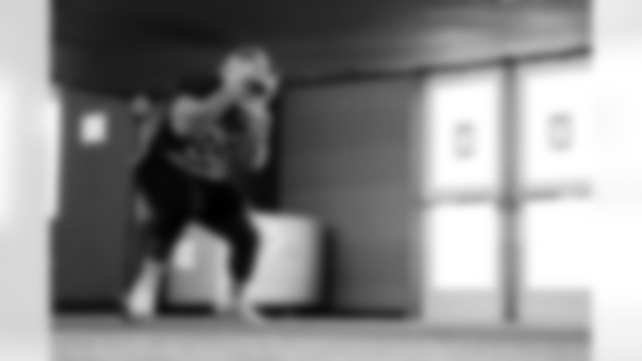 Larry Ogunjobi. Buffalo Bills Week 15 Practice, December 11, 2025 at Buffalo Bills Training Center.