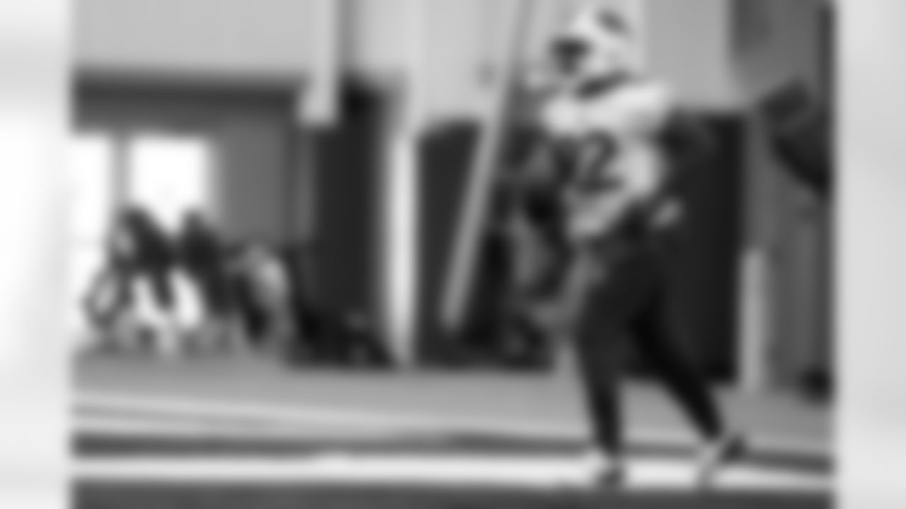 Ray Davis (22). Buffalo Bills Divisional Round, January 15, 2026 at Buffalo Bills Training Center.