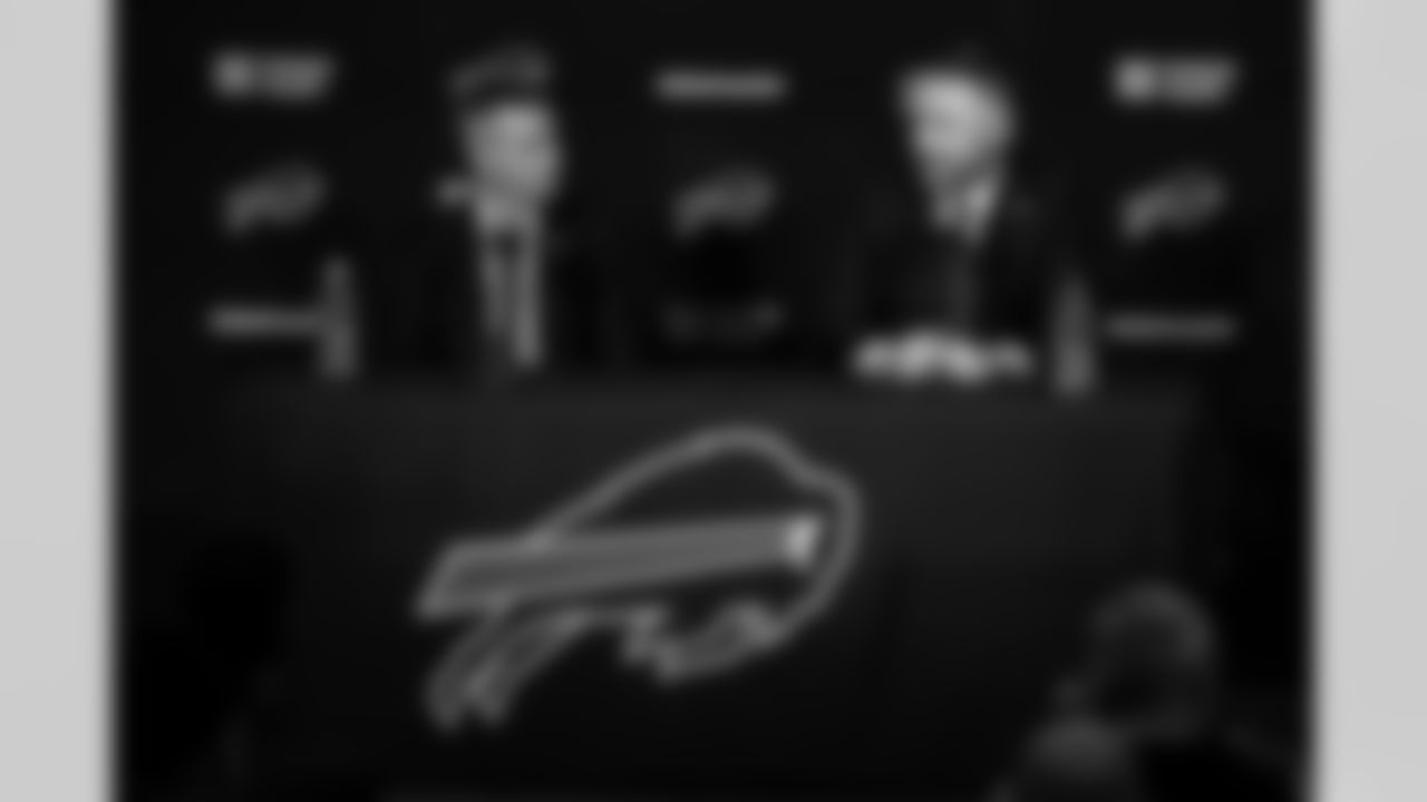 Joe Brady's Head Coach Introduction, January 29, 2026 at Buffalo Bills Training Center.