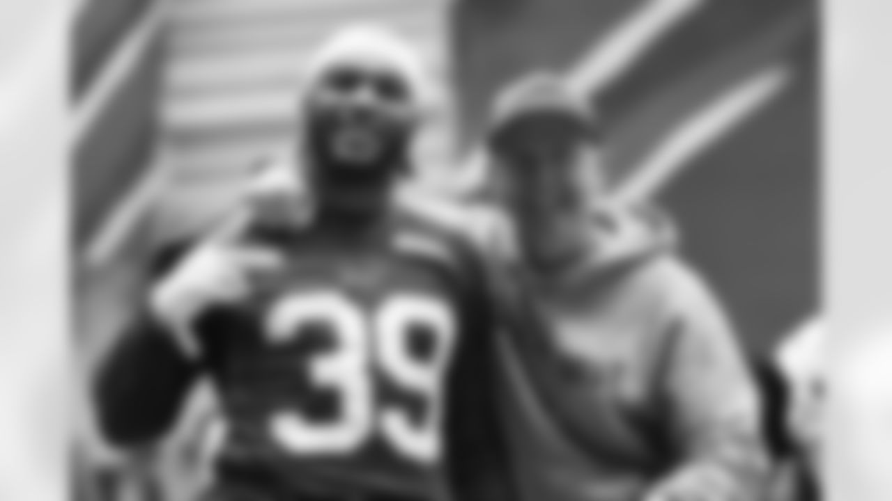 Cam Lewis (39), Len Vanden Bos. Buffalo Bills Wild Card Week Friday Practice, January 09, 2026 at Buffalo Bills Training Center.