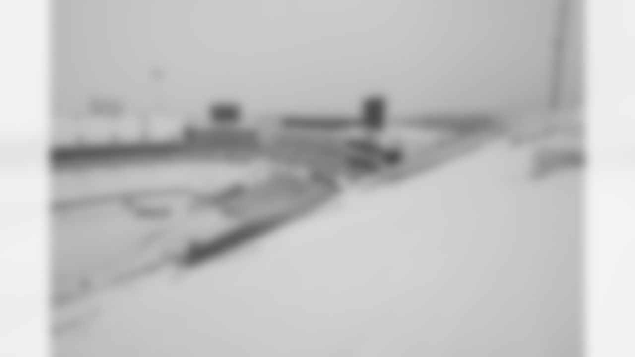 Snow removal at Highmark Stadium in preparation for a Divisional Round matchup against the Kansas City Chiefs, January 19, 2024.
