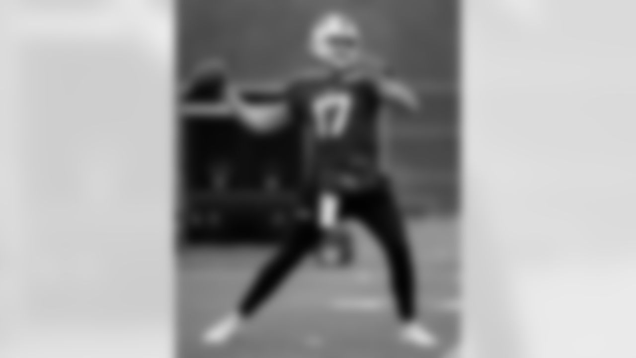 Josh Allen (17). Buffalo Bills Week 10 Practice, November 05, 2025 at Buffalo Bills Training Center.