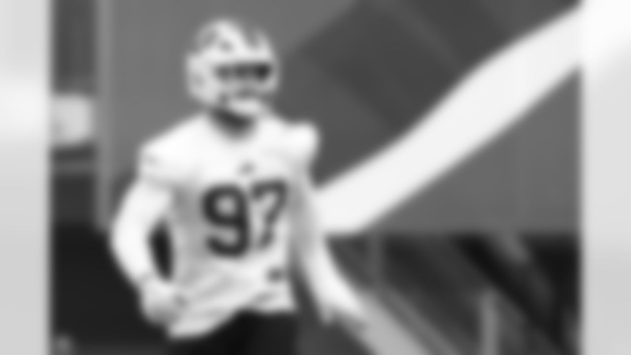 Joey Bosa (97). Buffalo Bills Week 10 Practice, November 07, 2025 at the Buffalo Bills Training Center.