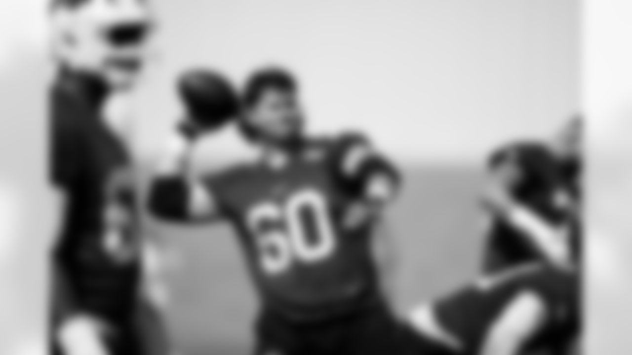 Dan Feeney (60). Buffalo Bills Practice, September 16, 2025 at Buffalo Bills Training Center.