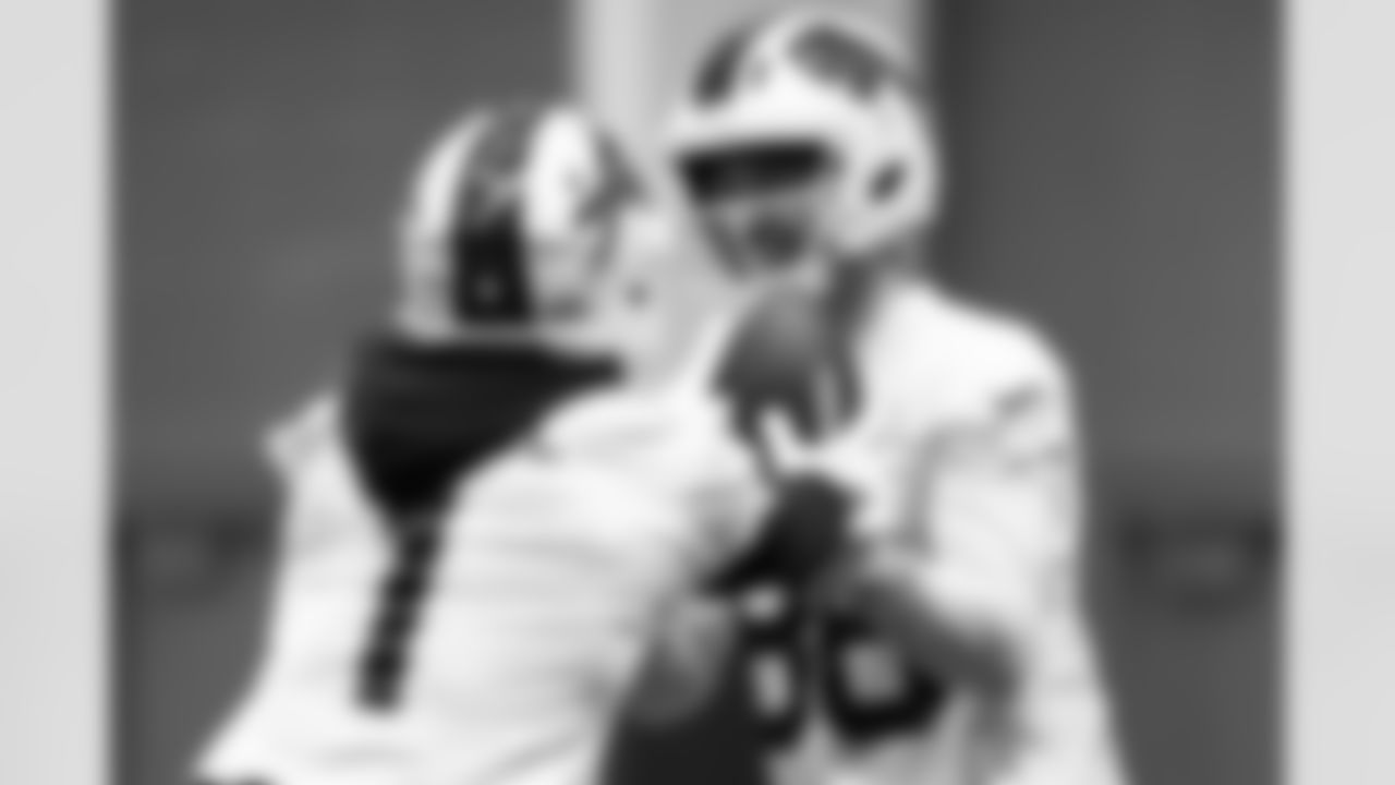 Dalton Kincaid (86), Curtis Samuel (1). Buffalo Bills Divisional Round, January 15, 2026 at Buffalo Bills Training Center.