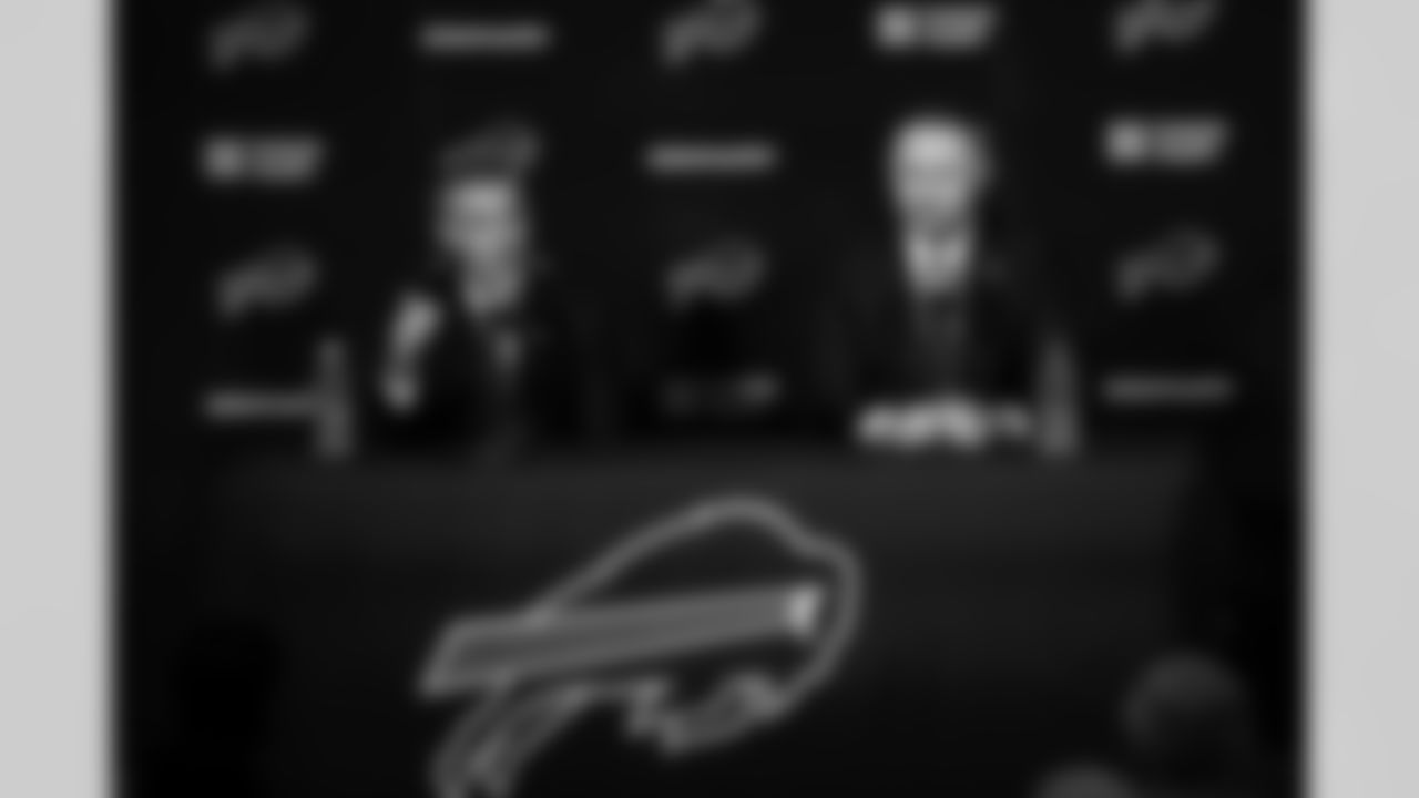 Joe Brady's Head Coach Introduction, January 29, 2026 at Buffalo Bills Training Center.
