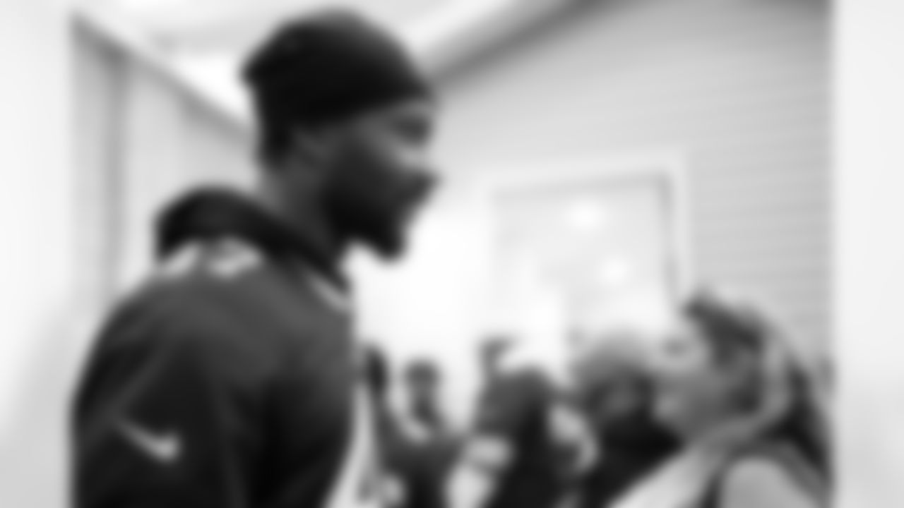 Christian Benford (47). Buffalo Bills Social Justice Committee Trade School Visit, October 07, 2025 at McKinley High School.