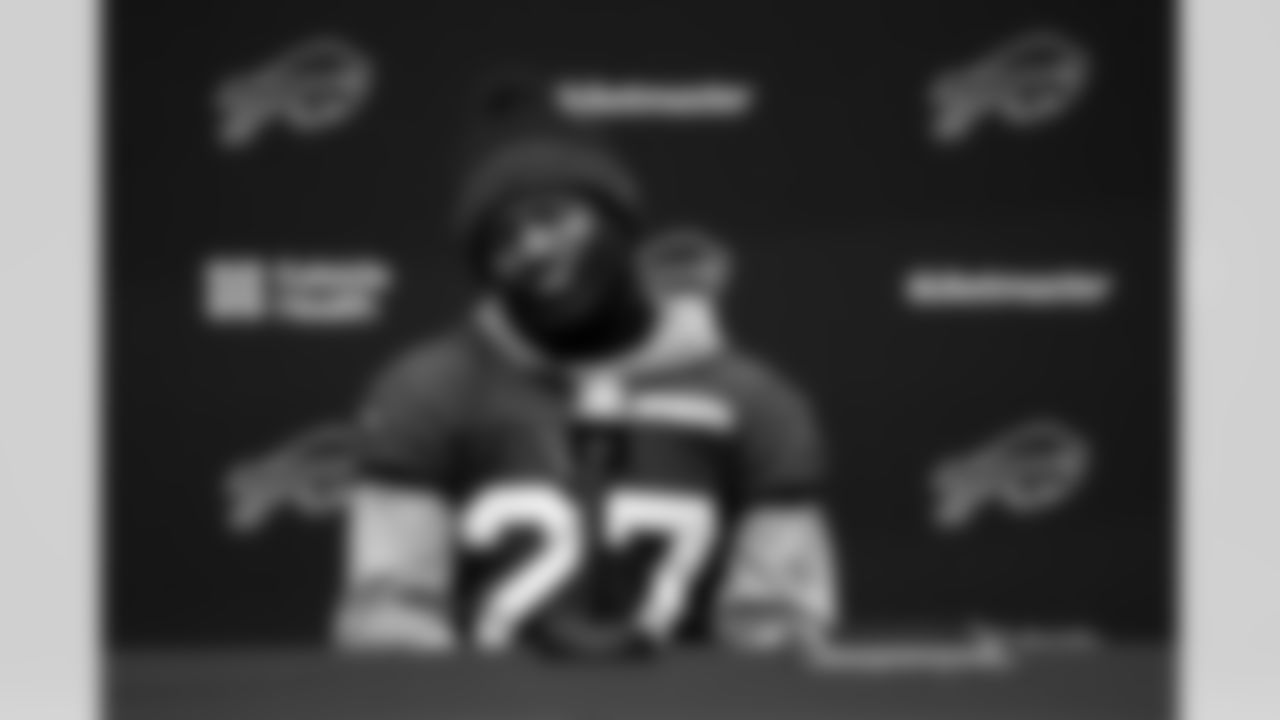 Tre'Davious White (27). Buffalo Bills Wild Card Week Thursday Practice, January 08, 2026 at Buffalo Bills Training Center.