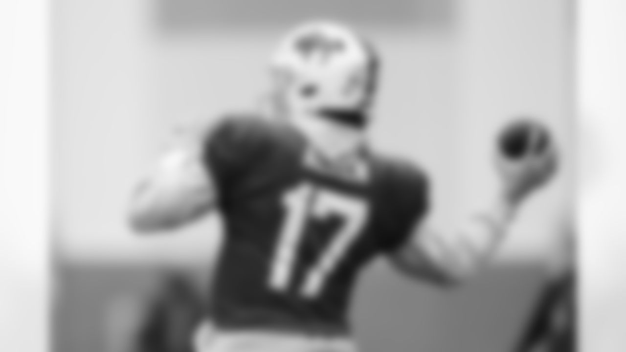 Josh Allen (17). Buffalo Bills Week 11 Practice, November 13, 2025 at Buffalo Bills Training Center.