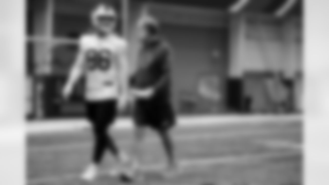 Rob Boras, Dalton Kincaid. Buffalo Bills Week 15 Practice, December 11, 2025 at Buffalo Bills Training Center.