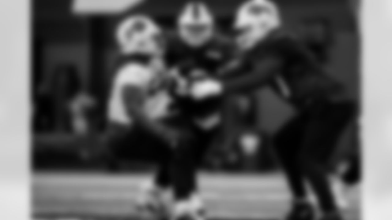 Nick Broeker (63). Buffalo Bills Week 14 Practice, December 04, 2025 at Buffalo Bills Training Center.