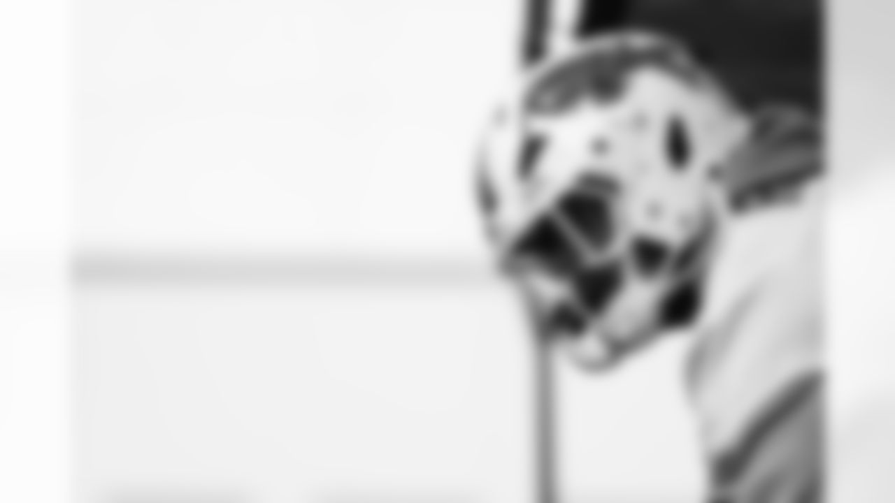 Greg Rousseau (50). Buffalo Bills Week 10 Practice, November 06, 2025 at Buffalo Bills Training Center.