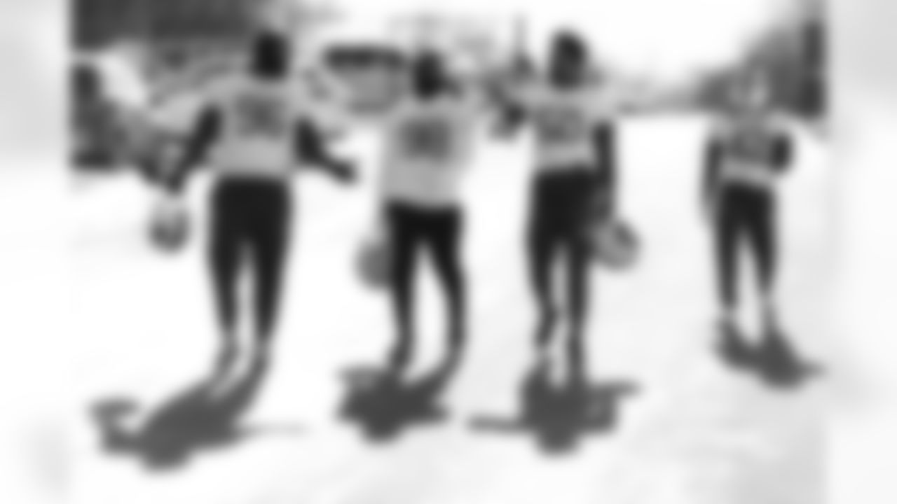 Deone Walker (96), T.J. Sanders (98), Greg Rousseau (50), Dorian Williams (42). Buffalo Bills Week 14 Practice, December 05, 2025 at Highmark Stadium.